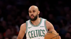 Derrick White #9 of the Boston Celtics.