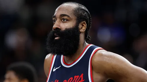 James Harden #1 of the LA Clippers in the second half at Intuit Dome.