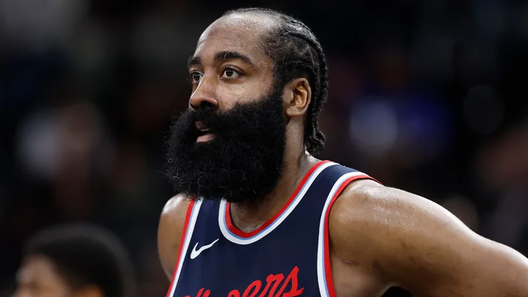 James Harden #1 of the LA Clippers in the second half at Intuit Dome.