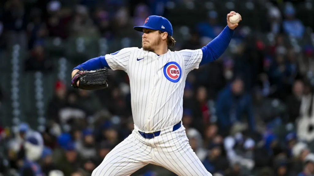 Justin Steele #35 of the Chicago Cubs