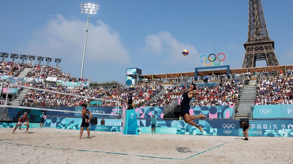 A general view during the Men’s Preliminary Phase – Pool B match between Team Italy and Team Chile on day seven of the Olympic Games Paris 2024. (Source: Elsa/Getty Images)