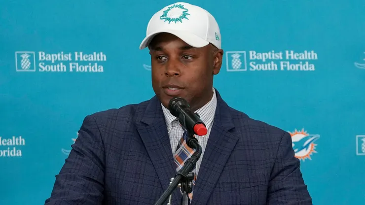 Miami Dolphins general manager Chris Grier.