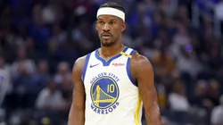 Jimmy Butler III #10 of the Golden State Warriors during an NBA game.