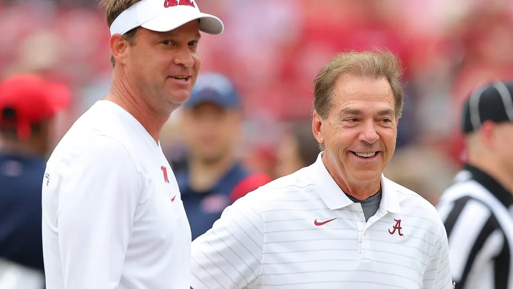 Lane Kiffin Nick Saban