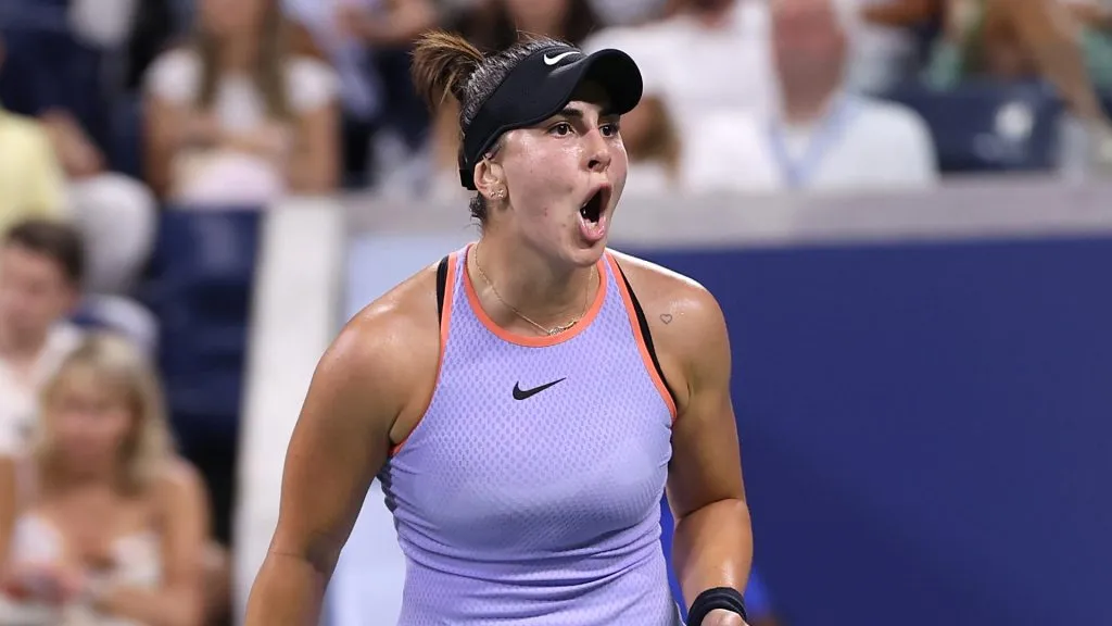 Andreescu during the 2024 US Open (Sarah Stier/Getty Images)
