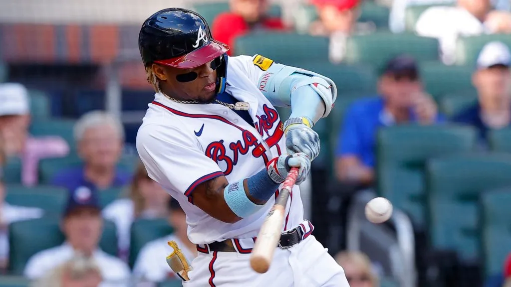 2023 National League Most Valuable Player (MVP), Ronald Acuña Jr. (Photo by Todd Kirkland/Getty Images)