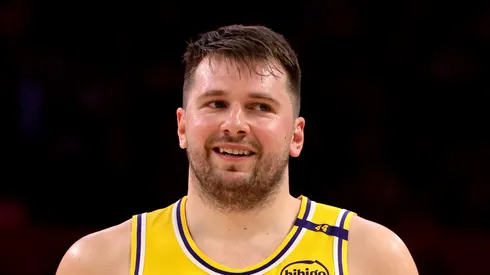 Luka Doncic #77 of the Los Angeles Lakers