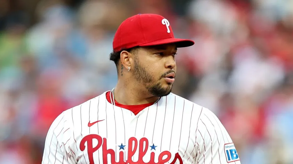 Taijuan Walker #99 of the Philadelphia Phillies pitches during a game against the San Francisco Giants