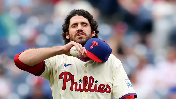 Jordan Romano #68 of the Philadelphia Phillies prepares to pitch in the ninth inning against the Miami Marlins at Citizens Bank Park on April 19, 2025 in Philadelphia, Pennsylvania.