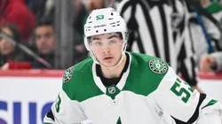 Wyatt Johnston #53 of the Dallas Stars skates during the third period against the Montreal Canadiens at the Bell Centre on February 10, 2024 in Montreal, Quebec, Canada. The Dallas Stars defeated the Montreal Canadiens 3-2.