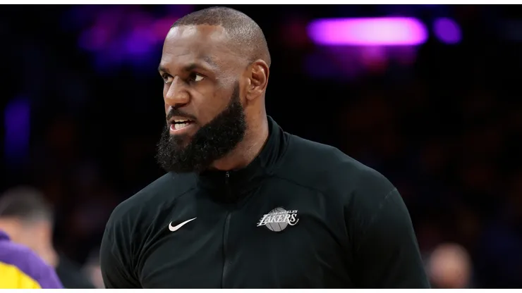 LeBron James #23 of the Los Angeles Lakers.