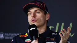 Second placed Max Verstappen of the Netherlands and Oracle Red Bull Racing in the Drivers Press Conference during the F1 Grand Prix of Saudi Arabia at Jeddah Corniche Circuit on April 20, 2025 in Jeddah, Saudi Arabia.