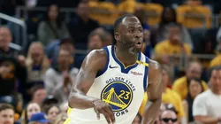 Draymond Green #23 of the Golden State Warriors dribbles the ball against the Memphis Grizzlies during the NBA play-in tournament