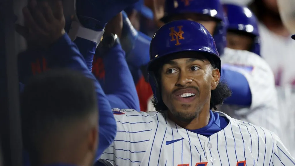 Francisco Lindor celebrating
