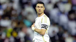 Cristiano Ronaldo of Al Nassr looks on during the Saudi Pro League match between Al Qadsiah and Al Nassr at Prince Mohamed bin Fahd Stadium on April 18, 2025 in Al Khobar, Saudi Arabia.