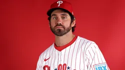 Jordan Romano #68 of the Philadelphia Phillies poses for a portrait during the Philadelphia Phillies Photo Day at BayCare Ballpark on February 20, 2025.