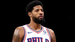 Paul George #8 of the Philadelphia 76ers.
