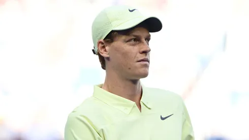Jannik Sinner of Italy is seen prior to the Men's Singles Second Round match against Tristan Schoolkate of Australia during the 2025 Australian Open.