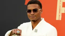 Cornerback Will Johnson of Michigan attends the 2025 NFL Draft at Lambeau Field on April 24, 2025.