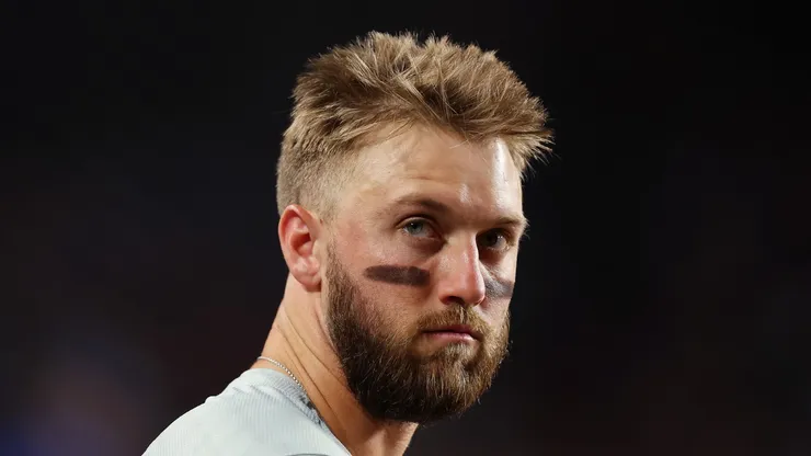Former player Kody Clemens #2 of the Philadelphia Phillies looks on against the Chicago Cubs at Wrigley Field on July 02, 2024 in Chicago, Illinois.