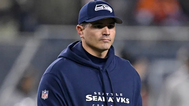 Head coach Mike Macdonald of the Seattle Seahawks