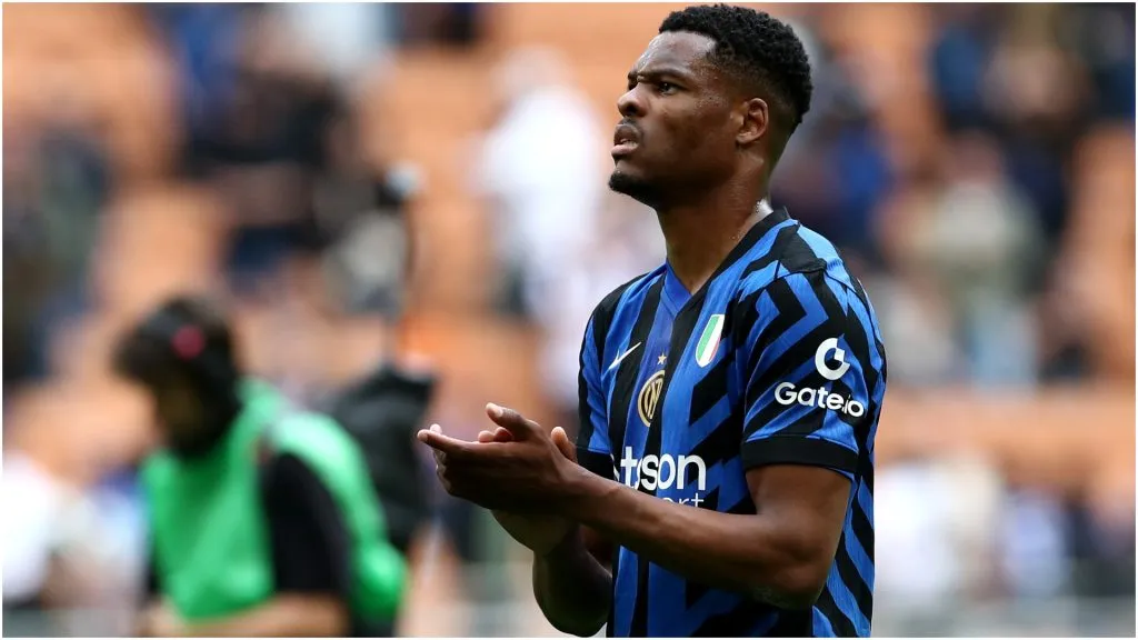 Denzel Dumfries of Inter – Marco Luzzani/Getty Images