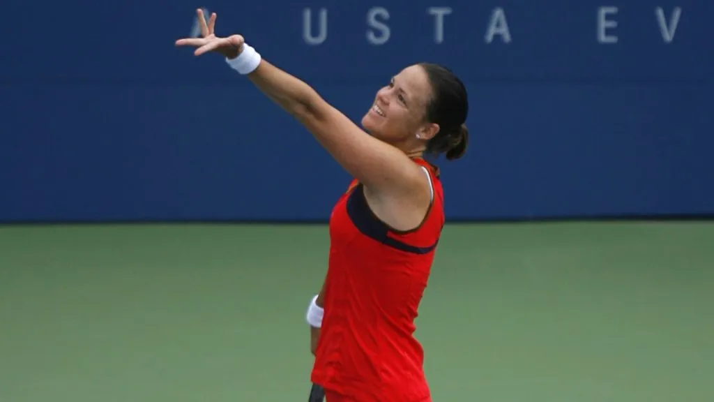 Lindsay Davenport during a third round match against Patty Schnyder at the 2006 US Open. (Source: Mike Ehrmann/Getty Images)
