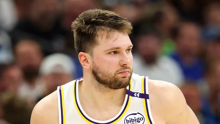 Luka Doncic #77 of the Los Angeles Lakers.