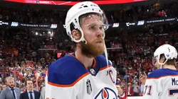 Connor McDavid #97 of the Edmonton Oilers reacts after his team's 2-1 loss against the Florida Panthers in Game Seven of the 2024 Stanley Cup Final at Amerant Bank Arena on June 24, 2024 in Sunrise, Florida.
