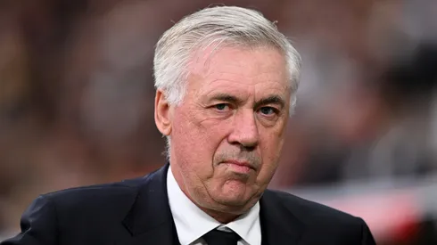 Real Madrid coach Carlo Ancelotti looks on during a Champions League match.