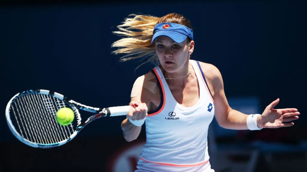 Radwasnka during the Australian Open in 2014 ( Clive Brunskill/Getty Images)