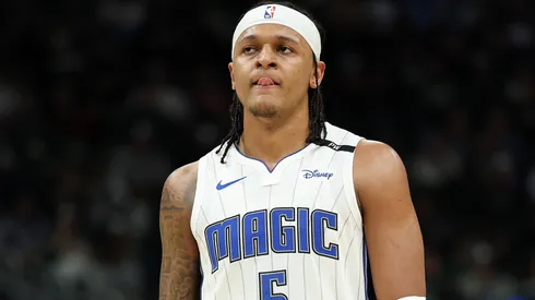 Paolo Banchero #5 of the Orlando Magic