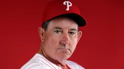 Manager Rob Thomson #59 of the Philadelphia Phillies poses for a portrait during the Philadelphia Phillies Photo Day at BayCare Ballpark on February 20, 2025.