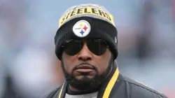 Head coach Mike Tomlin of the Pittsburgh Steelers before the first half against the Buffalo Bills.