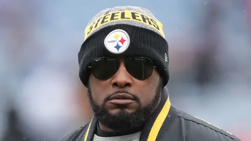 Head coach Mike Tomlin of the Pittsburgh Steelers before the first half against the Buffalo Bills.