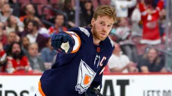 Connor McDavid #97 of the Edmonton Oilers competes in the Honda NHL Accuracy Shooting during the 2023 NHL All-Star Skills Competition at FLA Live Arena on February 03, 2023 in Sunrise, Florida.