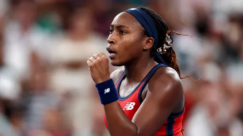Coco Gauff of the United States celebrate