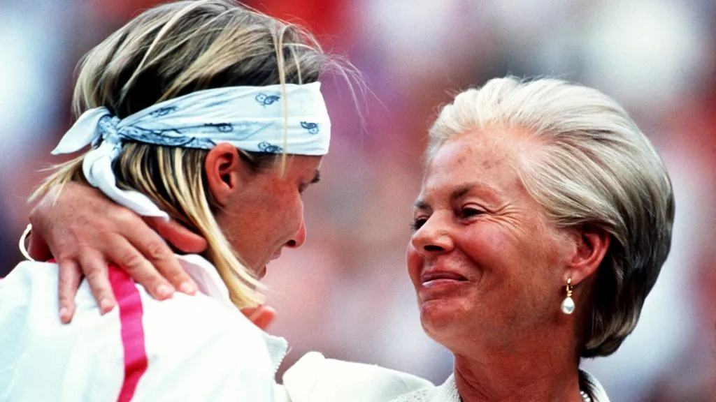Novotna and the Duchess of Kent (Getty Images)