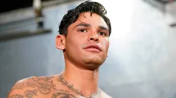 Ryan Garcia looks on during a media workout at World Class Boxing Gym on April 09, 2024.
