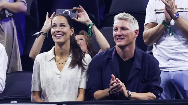 Ivanovic and Bastian Schweinsteiger at the 2024 Laver Cup (Maja Hitij/Getty Images for Laver Cup)