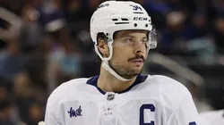 Auston Matthews #34 of the Toronto Maple Leafs in action.