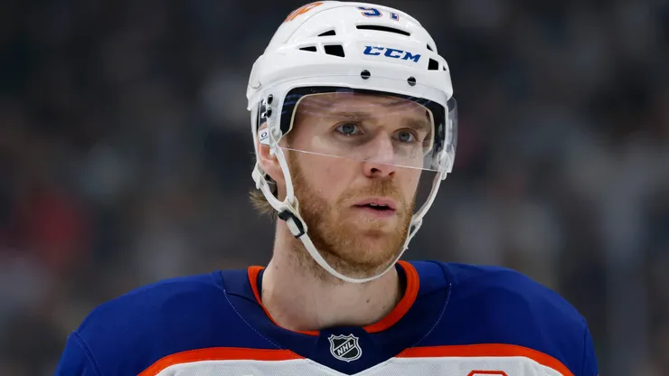 Connor McDavid #97 of the Edmonton Oilers at Crypto.com Arena.