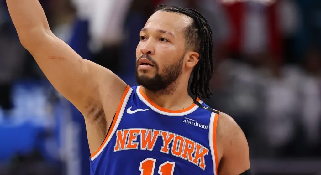 Jalen Brunson celebrating