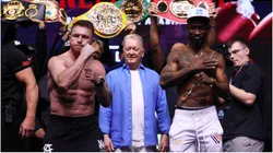 Canelo Alvarez and William Scull pose for a photo