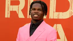 Wide Receiver/Cornerback Travis Hunter of Colorado attends the 2025 NFL Draft at Lambeau Field on April 24, 2025 in Green Bay, Wisconsin.