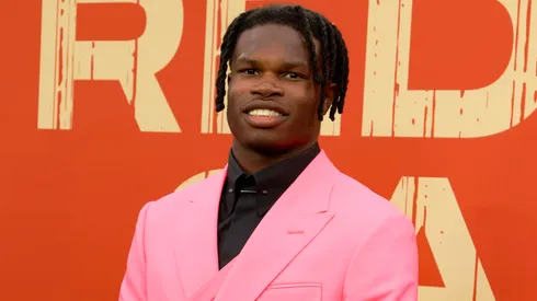 Wide Receiver/Cornerback Travis Hunter of Colorado attends the 2025 NFL Draft at Lambeau Field on April 24, 2025 in Green Bay, Wisconsin.