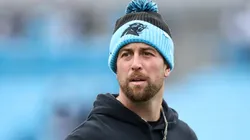 Adam Thielen #19 of the Carolina Panthers looks on prior to the game against the Dallas Cowboysat Bank of America Stadium on December 15, 2024 in Charlotte, North Carolina.