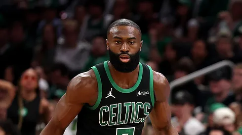 Jaylen Brown #7 of the Boston Celtics.