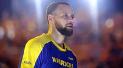 Stephen Curry #30 of the Golden State Warriors looks on prior to Game Six of the Western Conference First Round NBA Playoffs against the Houston Rockets at Chase Center on May 02, 2025 in San Francisco, California.