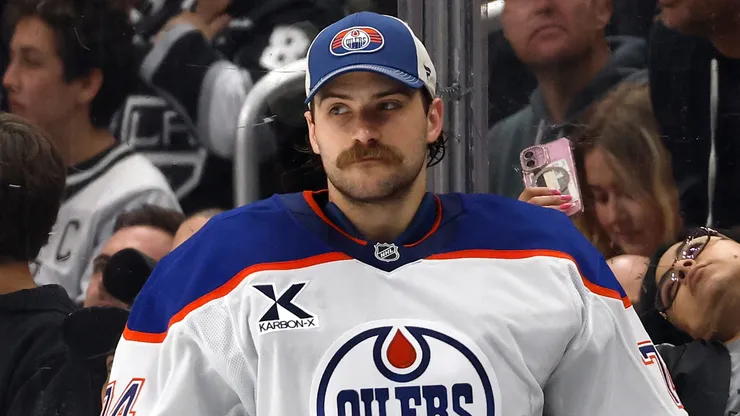 Stuart Skinner #74 of the Edmonton Oilers